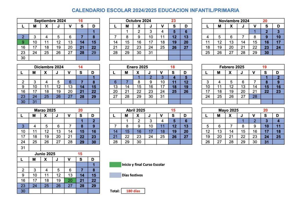 Calendario escolar